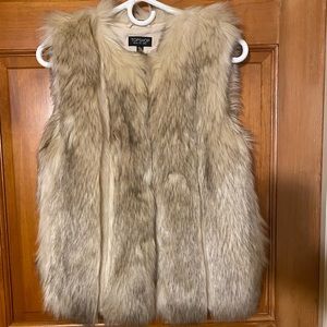 Topshop Faux Fur Vest